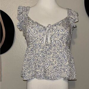 Patrons of Peace Paisley Floral Blouse - like new